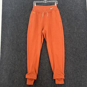 Nike Icon Clash Jogger Women's Medium Orange Fleece Cuffed Sweatpants DD5086-825
